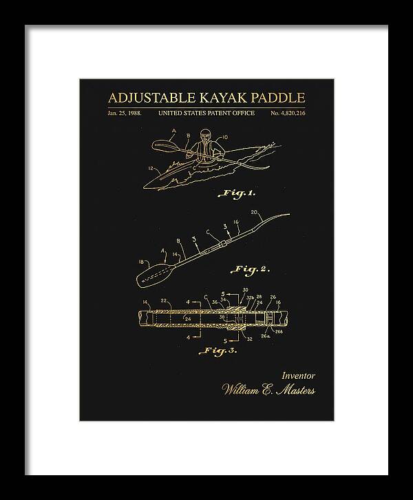 Adjustable Kayak Paddle Gold Patent Us4820216a