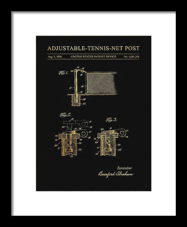 Adjustable Tennis Net Post Gold Patent Us1641246a