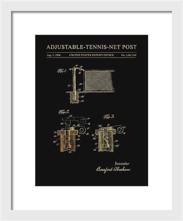 Adjustable Tennis Net Post Gold Patent Us1641246a