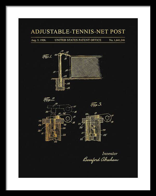 Adjustable Tennis Net Post Gold Patent Us1641246a