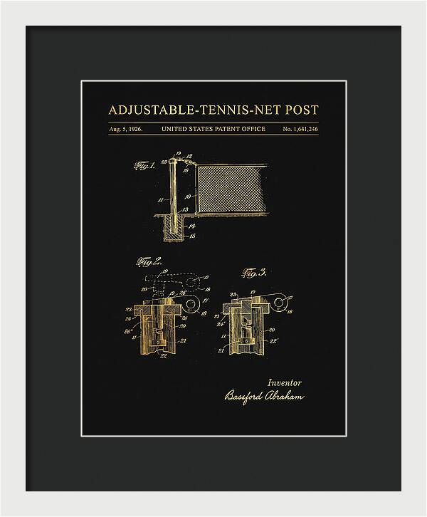 Adjustable Tennis Net Post Gold Patent Us1641246a
