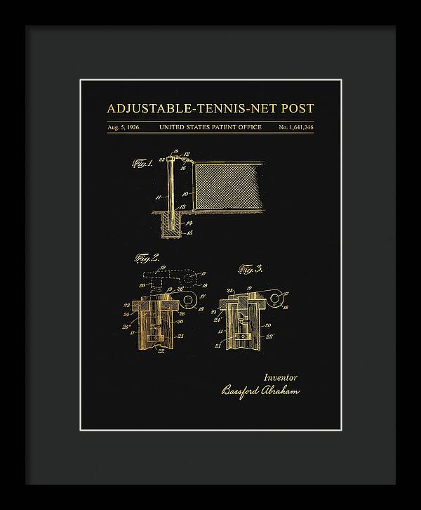 Adjustable Tennis Net Post Gold Patent Us1641246a