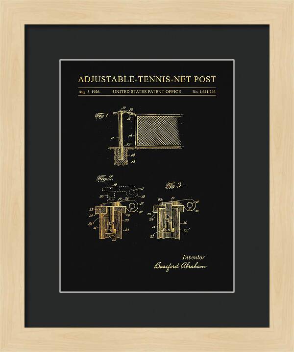 Adjustable Tennis Net Post Gold Patent Us1641246a