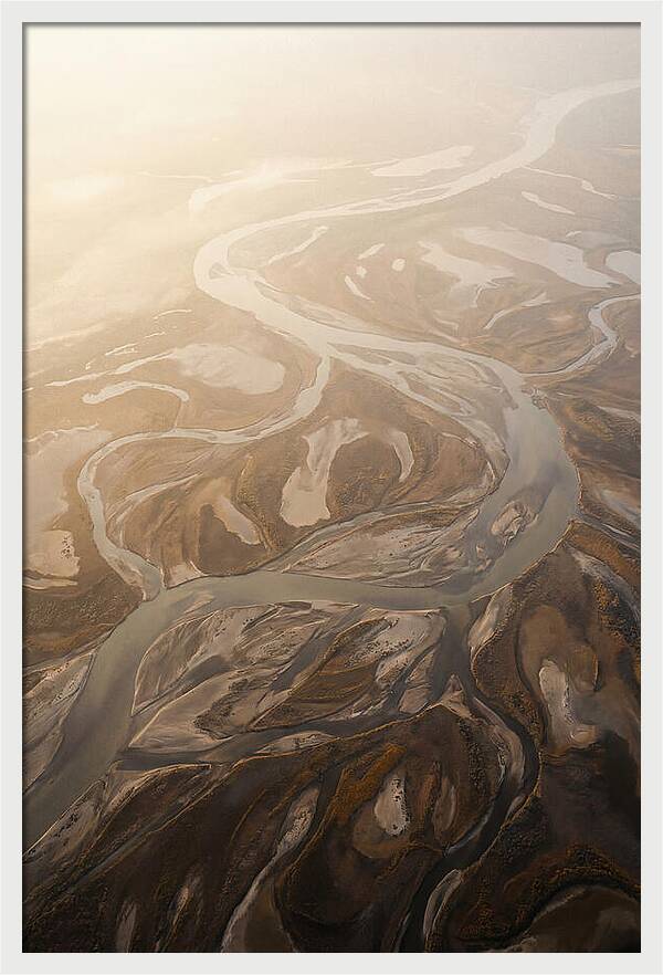 Aerial Abstract River Delta