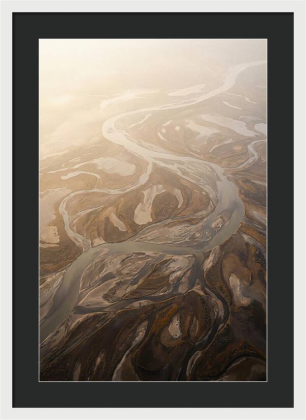 Aerial Abstract River Delta