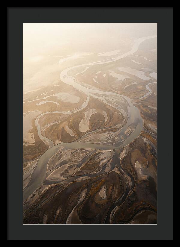 Aerial Abstract River Delta