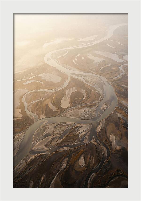 Aerial Abstract River Delta