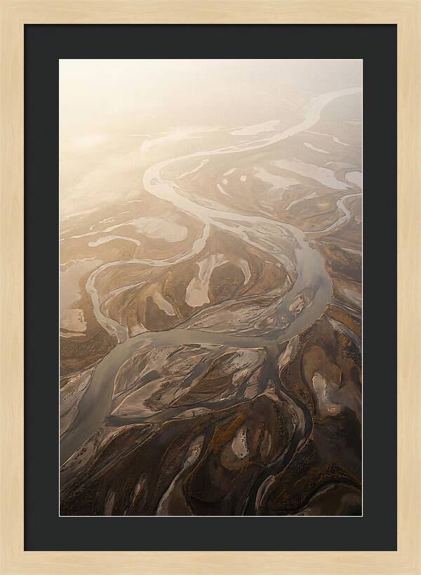 Aerial Abstract River Delta