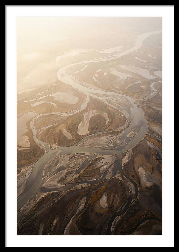 Aerial Abstract River Delta