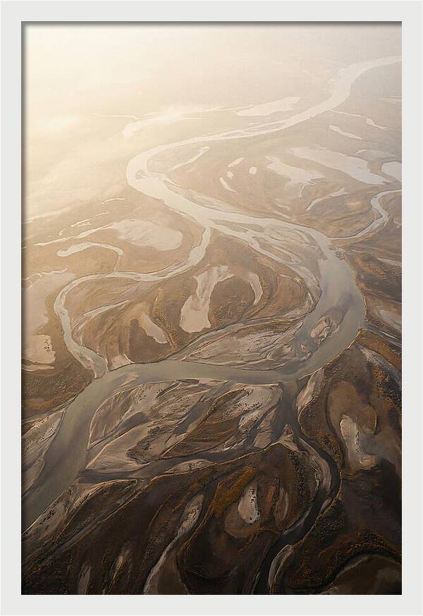 Aerial Abstract River Delta