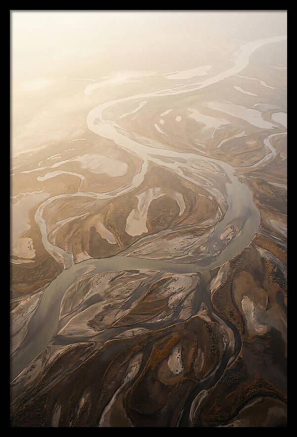 Aerial Abstract River Delta
