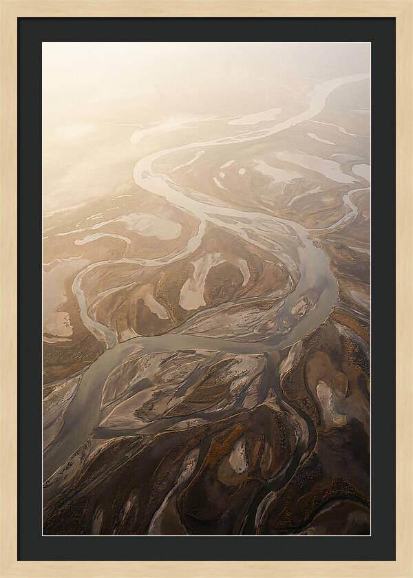 Aerial Abstract River Delta