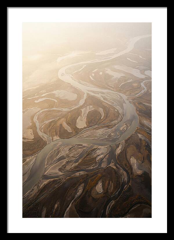 Aerial Abstract River Delta