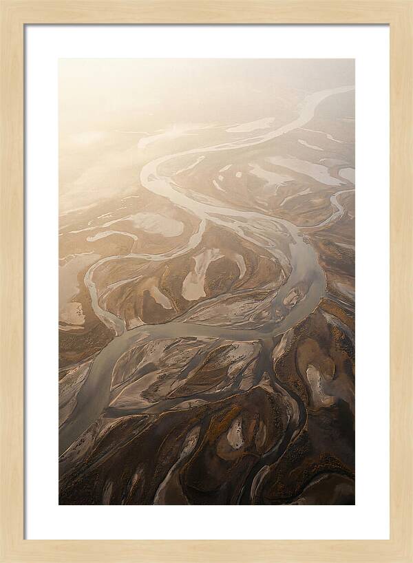 Aerial Abstract River Delta