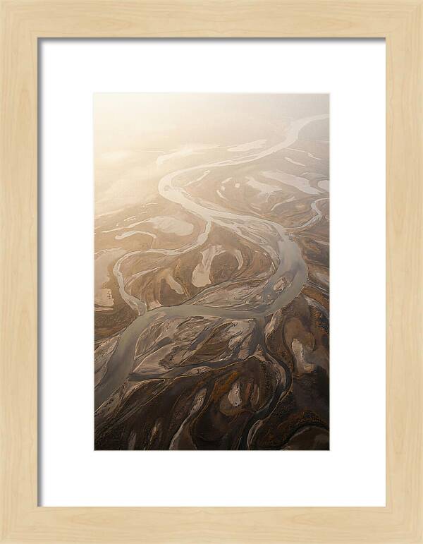 Aerial Abstract River Delta