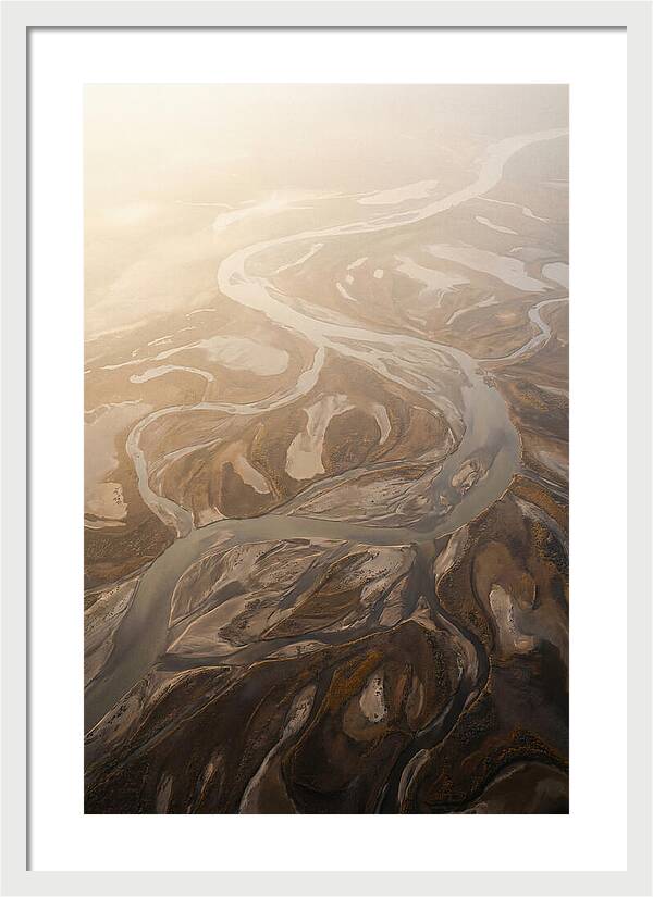 Aerial Abstract River Delta