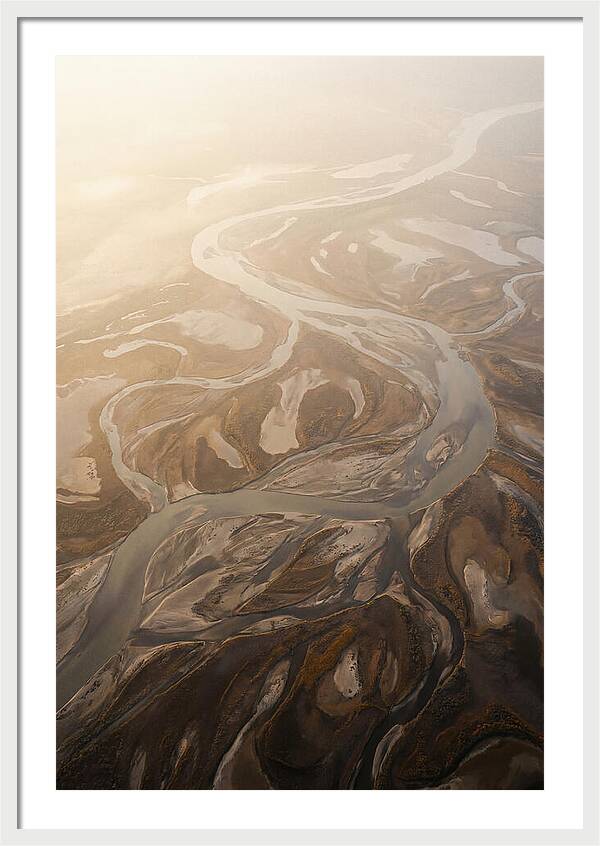 Aerial Abstract River Delta