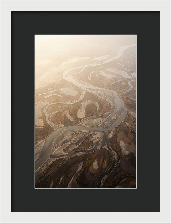 Aerial Abstract River Delta