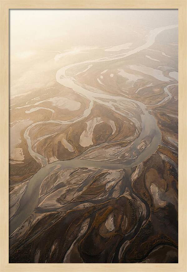 Aerial Abstract River Delta