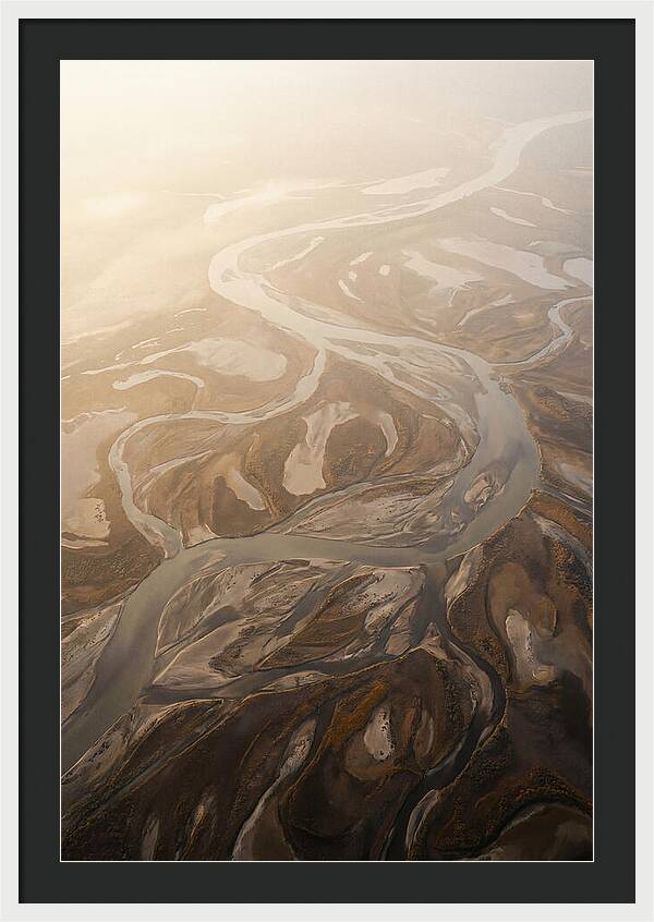 Aerial Abstract River Delta