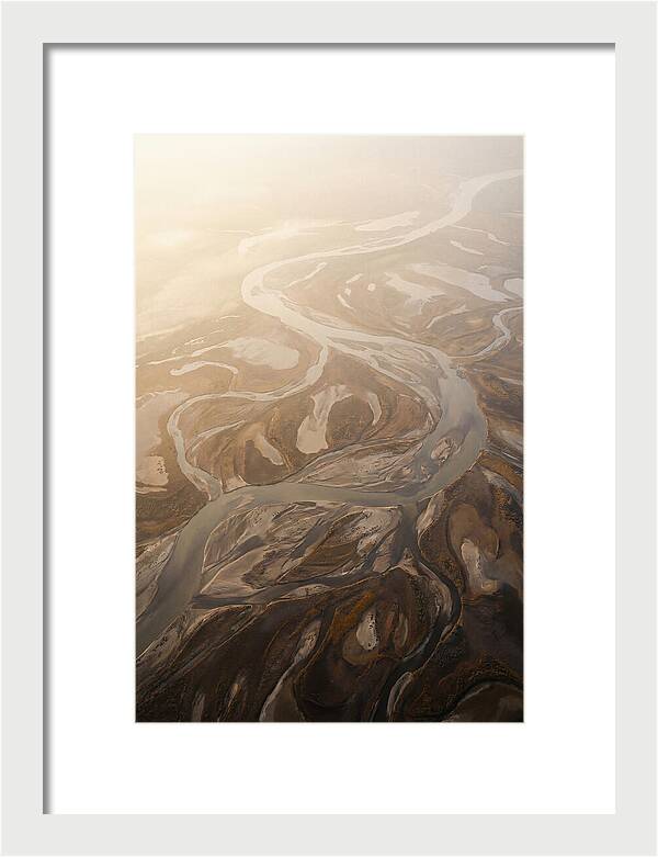 Aerial Abstract River Delta