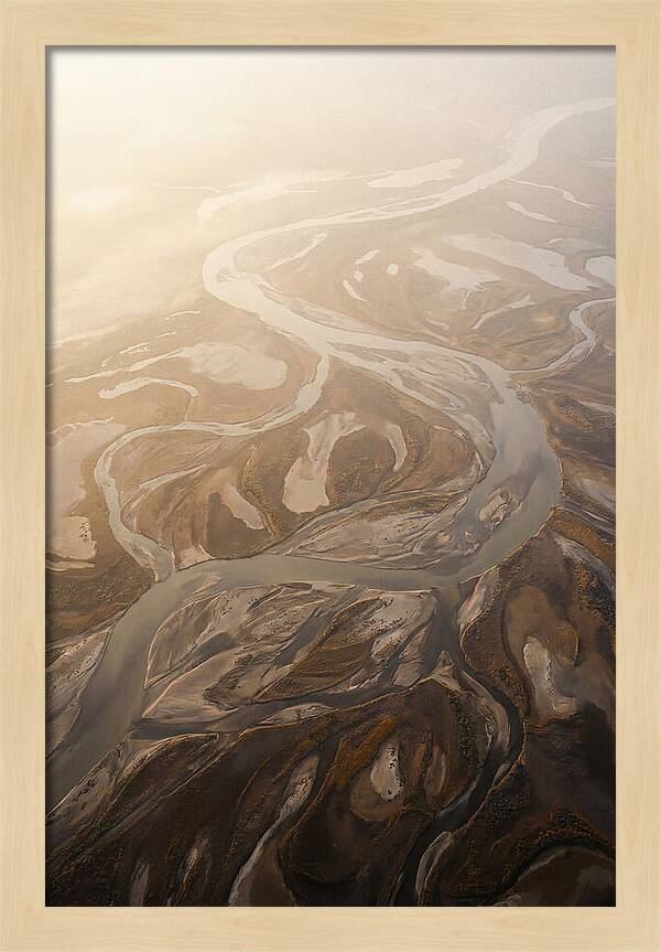 Aerial Abstract River Delta