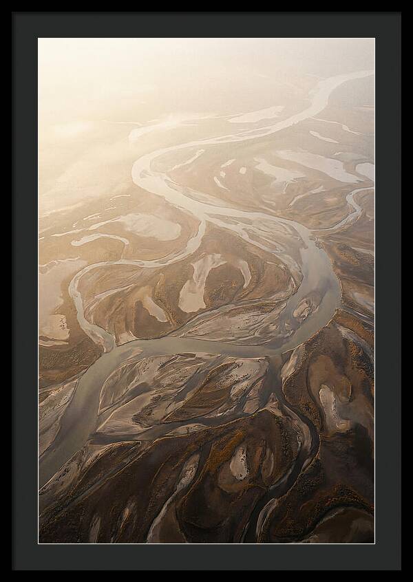 Aerial Abstract River Delta