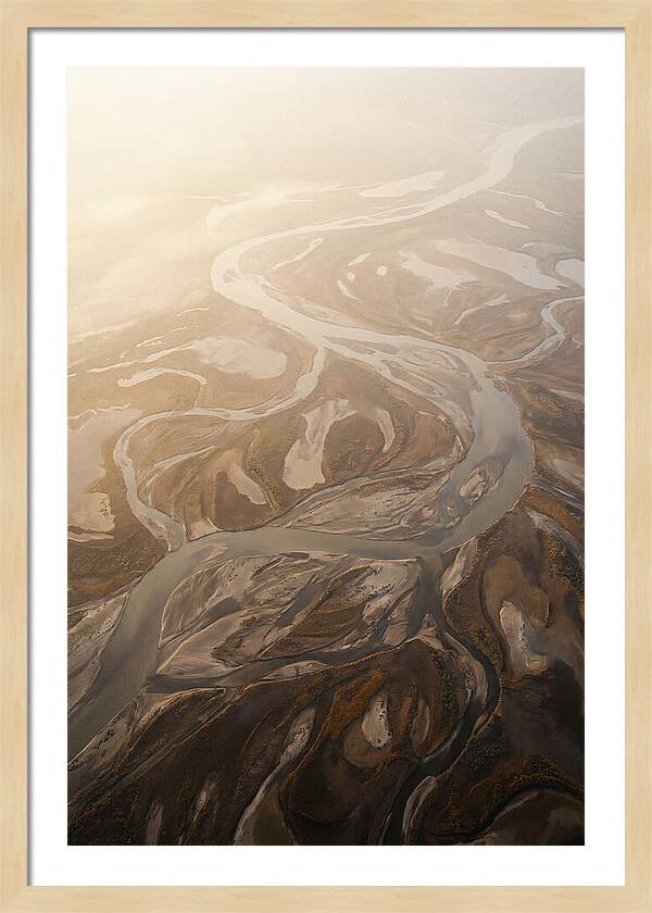 Aerial Abstract River Delta