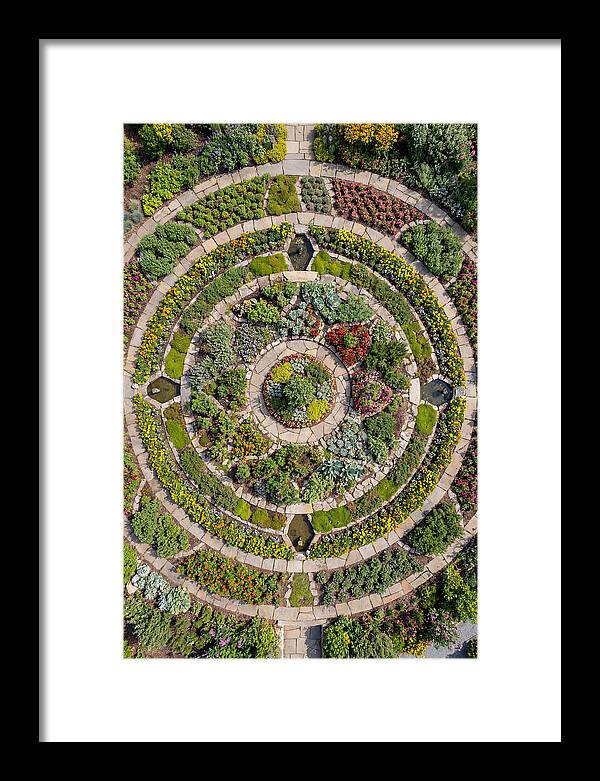Aerial Perspective Of A Lush Garden