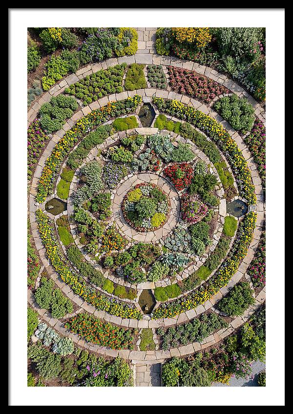 Aerial Perspective Of A Lush Garden