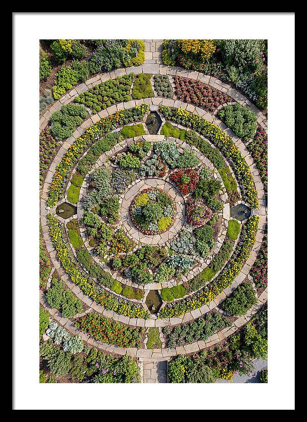 Aerial Perspective Of A Lush Garden