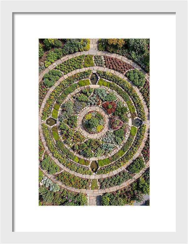 Aerial Perspective Of A Lush Garden