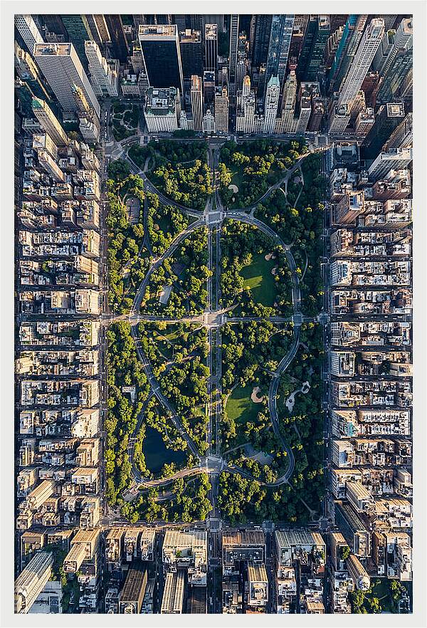 Aerial Perspective Of Central Park