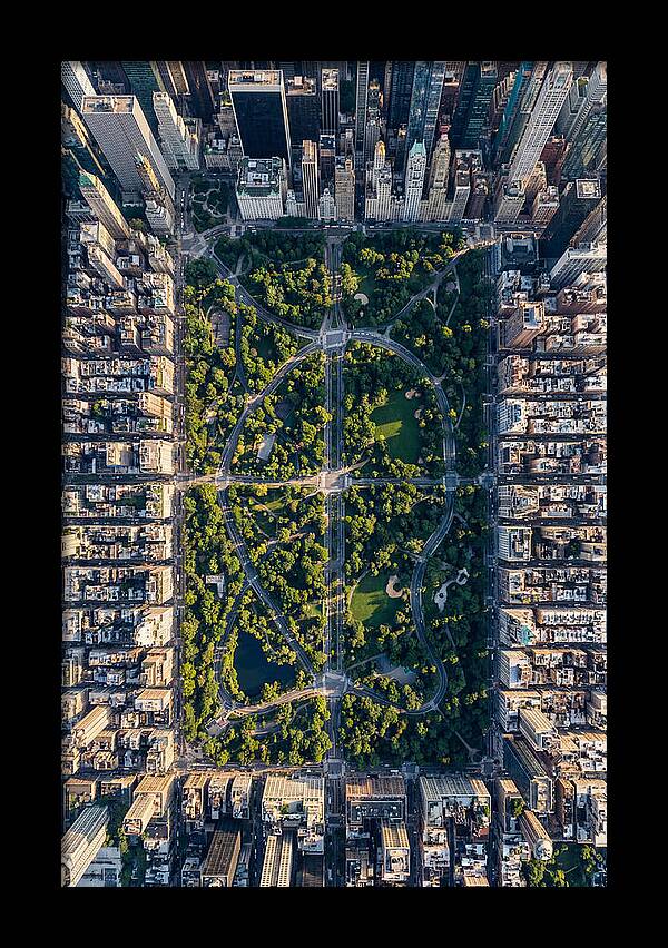 Aerial Perspective Of Central Park