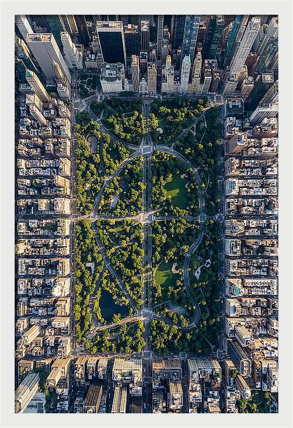 Aerial Perspective Of Central Park