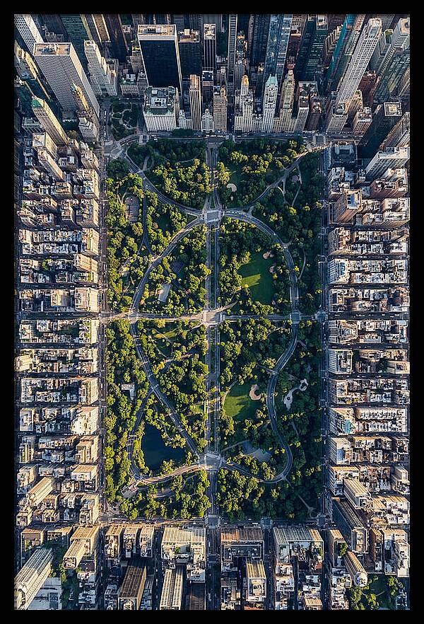 Aerial Perspective Of Central Park