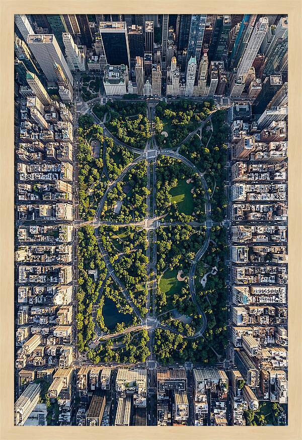 Aerial Perspective Of Central Park