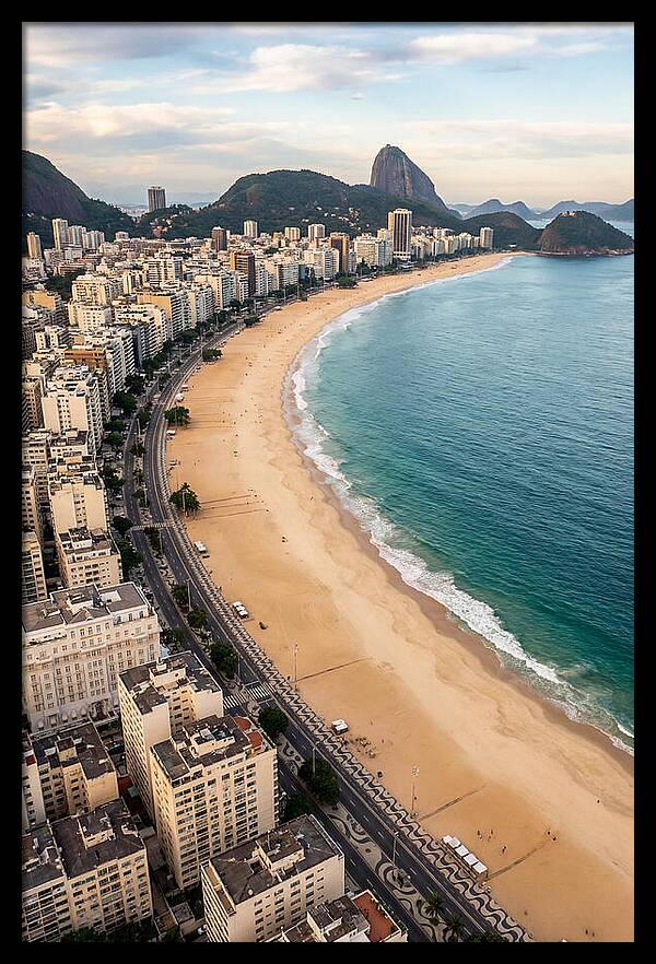 Aerial Perspective Of Copacabana Beach