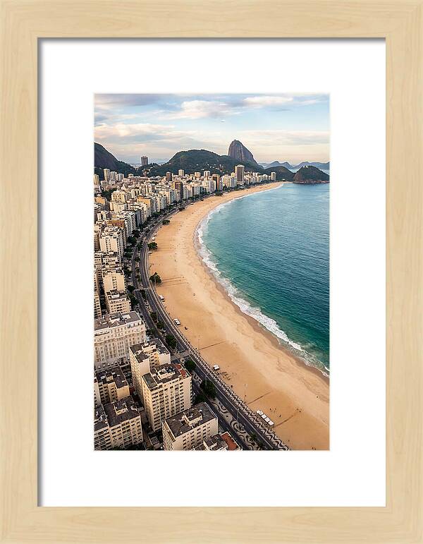 Aerial Perspective Of Copacabana Beach