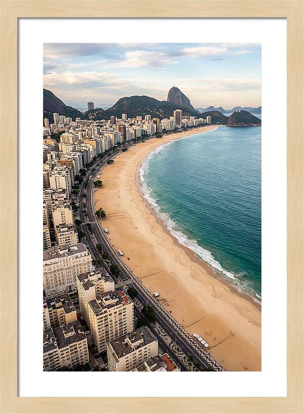 Aerial Perspective Of Copacabana Beach