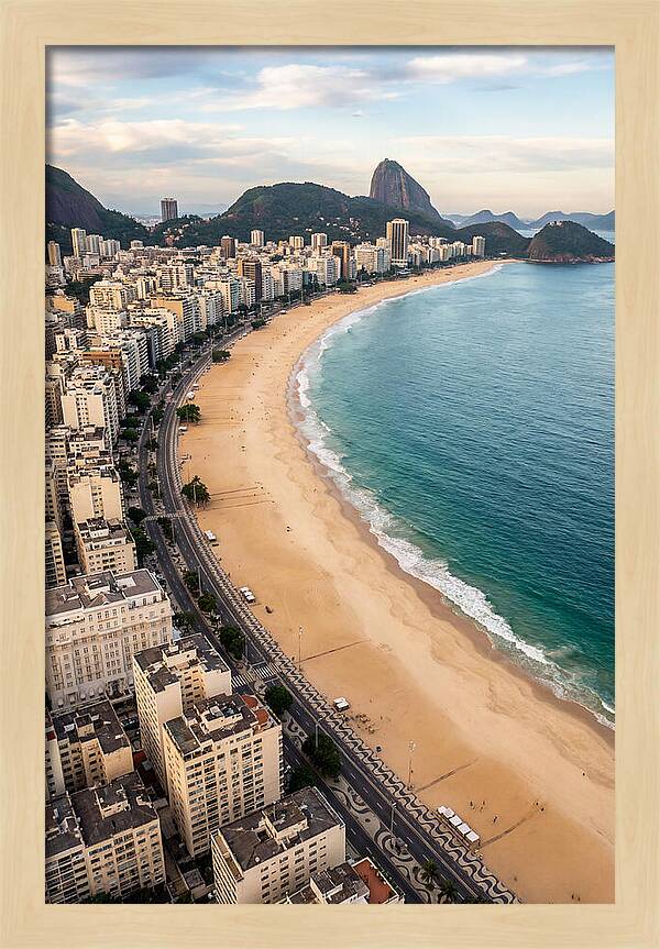Aerial Perspective Of Copacabana Beach