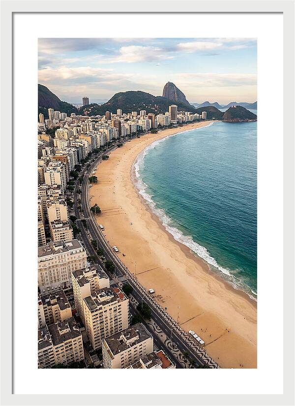 Aerial Perspective Of Copacabana Beach