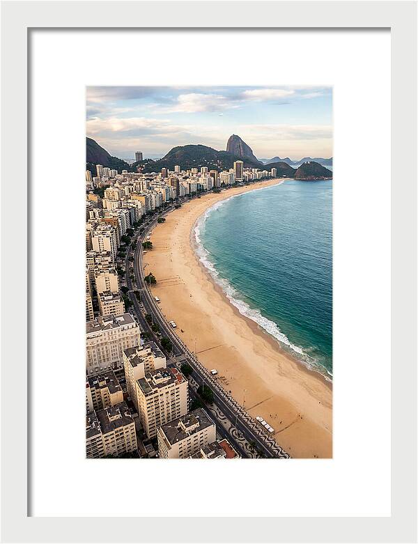 Aerial Perspective Of Copacabana Beach