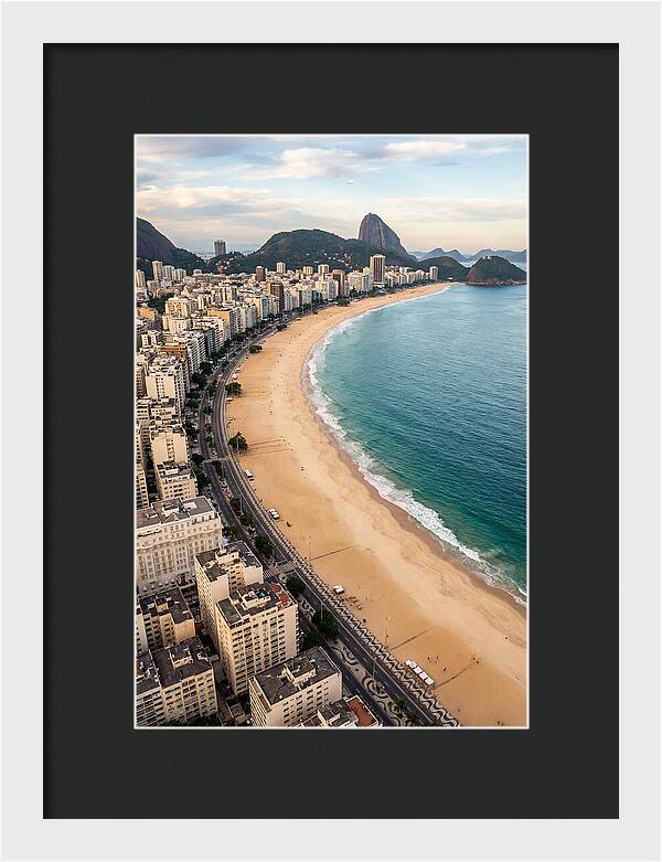 Aerial Perspective Of Copacabana Beach