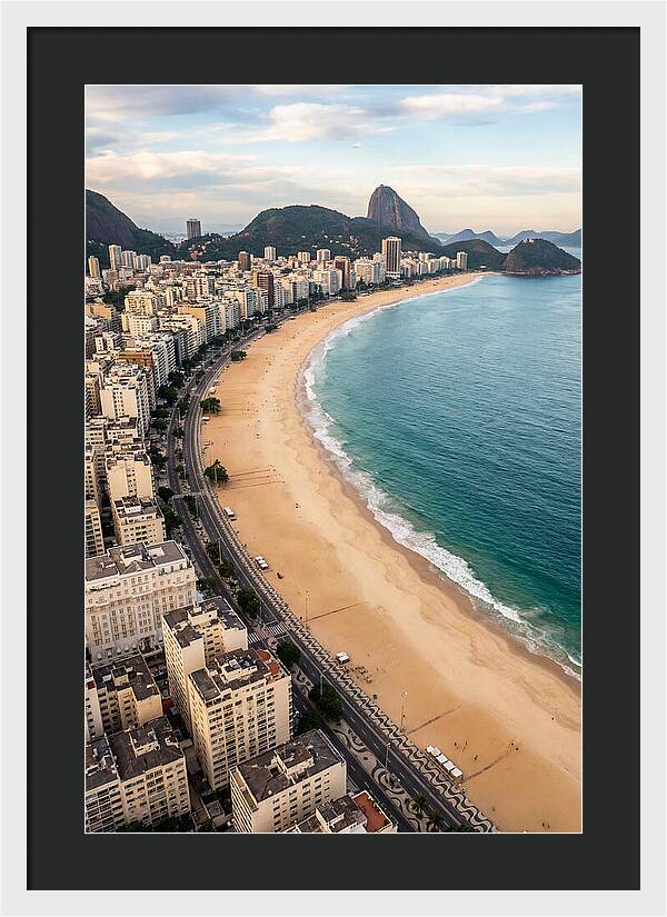 Aerial Perspective Of Copacabana Beach