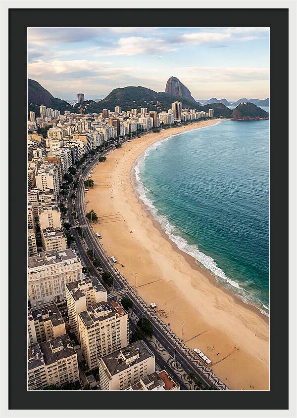 Aerial Perspective Of Copacabana Beach