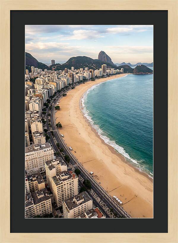 Aerial Perspective Of Copacabana Beach