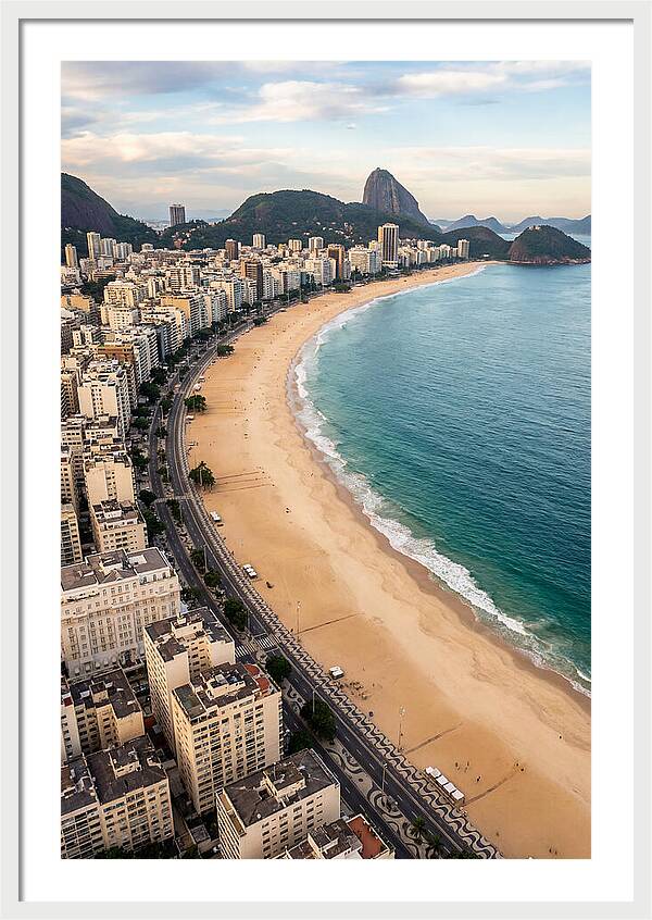 Aerial Perspective Of Copacabana Beach