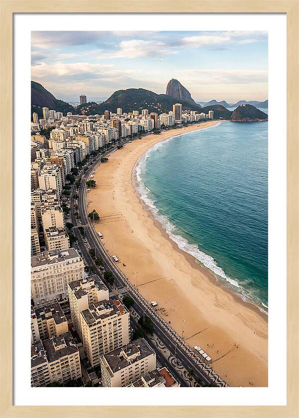 Aerial Perspective Of Copacabana Beach