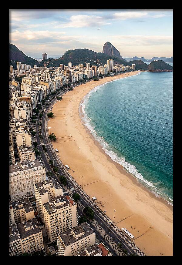 Aerial Perspective Of Copacabana Beach